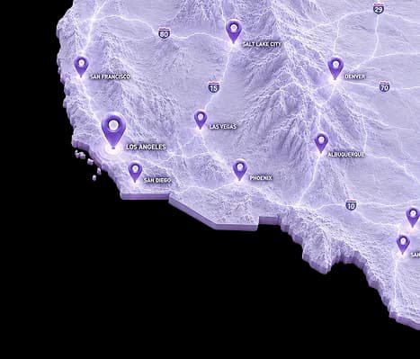 Map of hobby shops and shows